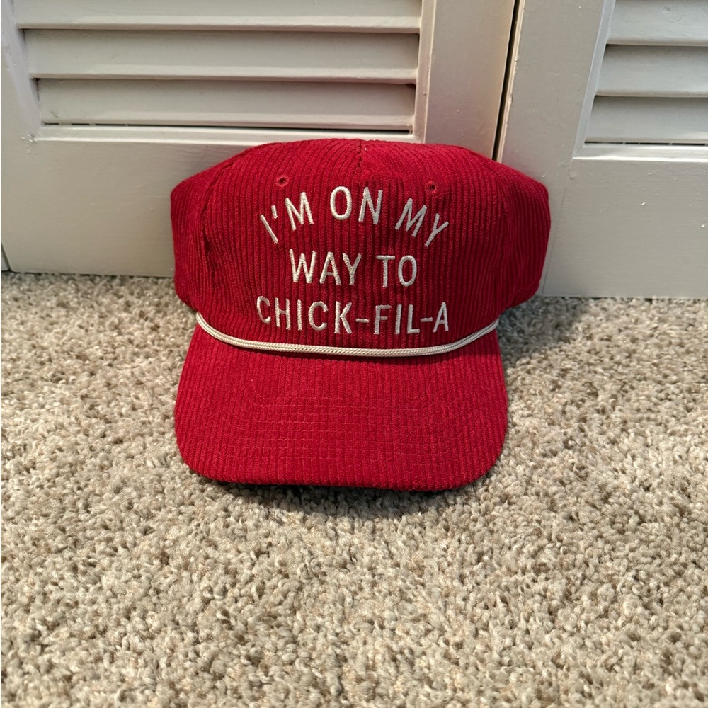 Mens/womens 
I’m on my way to Chick-fil-A hat color: Red size: one size NWT